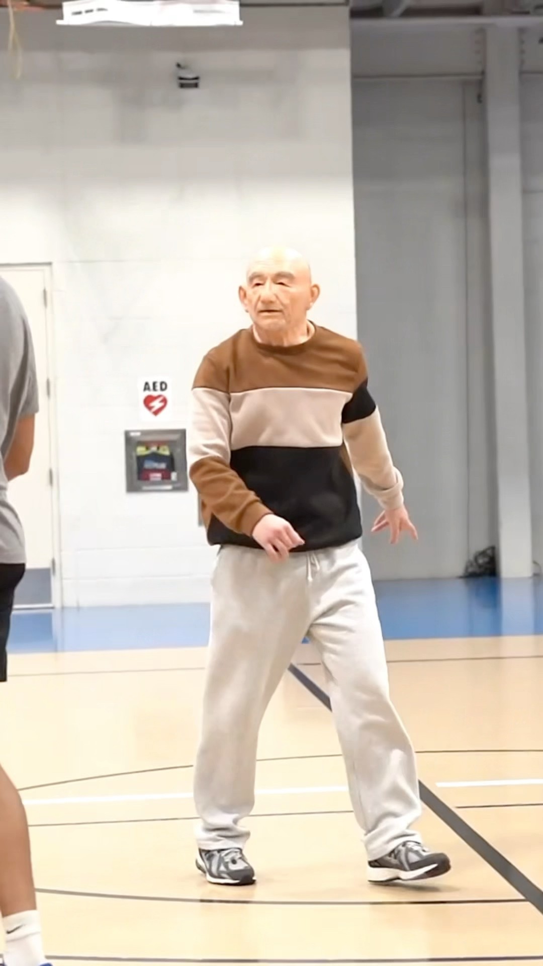 Old Man Schools Hoopers At The Gym…