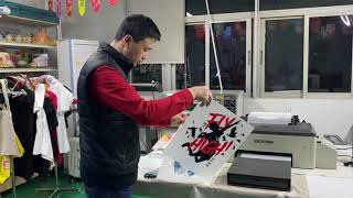 A3 dtf printer without the trouble of film feeding Erasmart newest upgraded pet film printer
