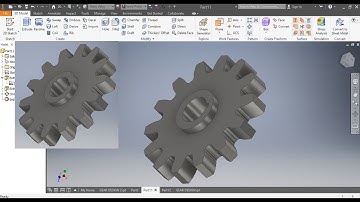 GEAR DRAWING with INVENTOR, AutoCAD (CAD161S UNISA)INVENTOR #JUNIORJJLPHYSICAMECHANICALUMBU