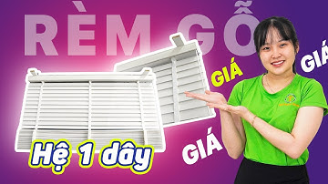 Báo giá rèm gỗ cửa sổ - Rèm sáo gỗ hệ 1 dây kéo siêu nhẹ