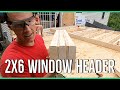 How to build a header for 2x6 wall framing