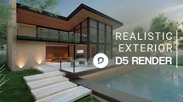 Realistic Exterior Render with D5 Render | Private House 332 | Downloadable Project File Included