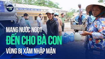 Mang nước ngọt đến cho bà con vùng bị xâm nhập mặn