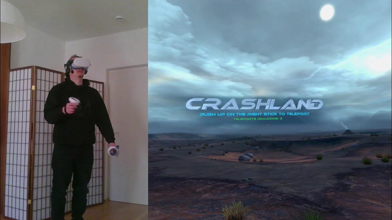 Absturz in der Virtual Reality Crashland für Oculus Quest 2 ausprobiert YouTube