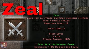 D2R Skills & Abilities - Zeal, Combat Skills (Paladin)