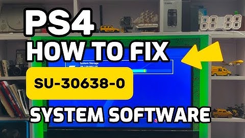 How to Fix PS4 error SU-30638-0 System software update could not be started