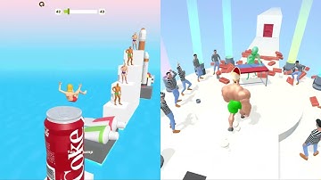 Muscle Rush Vs Squeezy Girl in New Level Mobile Game AllTrailer Update Gameplay