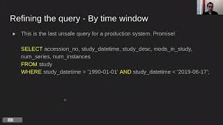 Introduction to SQL (Structured Query Language) with PACS Context