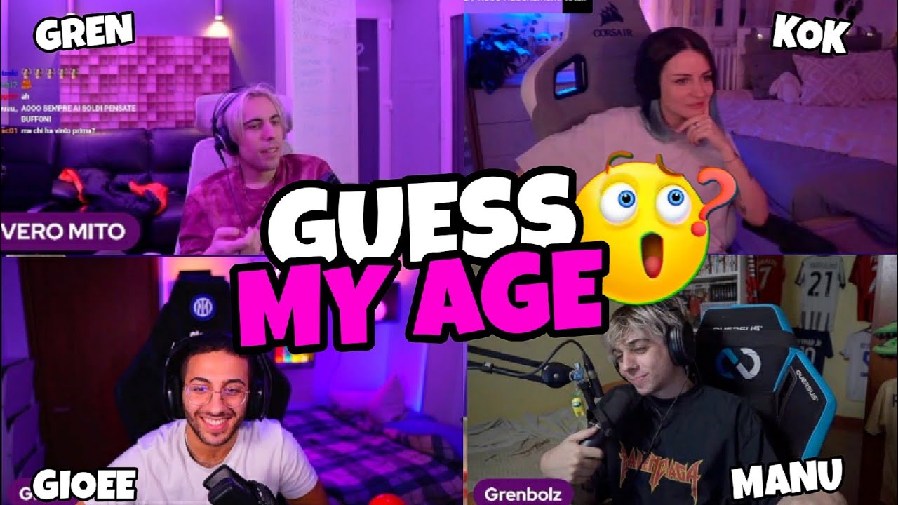GUESS MY AGE con i Freri!!🤔🎪 con Kok, Manu e Gioee