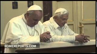 Pope Francis visits Benedict XVI Thanks for your humility and kindness