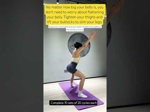 200 تمرين القرفصاء والتصفيق كل يوم للحصول على فخذين رفيعين للغاية وساقين وأرداف رفيعة