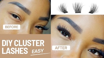 How To Apply Cluster Lashes At Home On Yourself