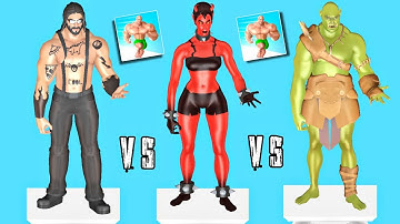 Muscle Rush - All Levels Gameplay (Levels 126-128) Android, iOS Gameplay 💪BIG Update