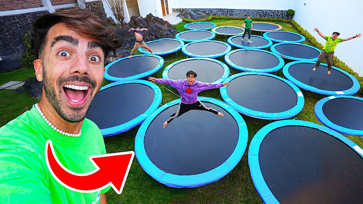 CONVERTI MI CASA EN UN PARQUE DE TRAMPOLINES!