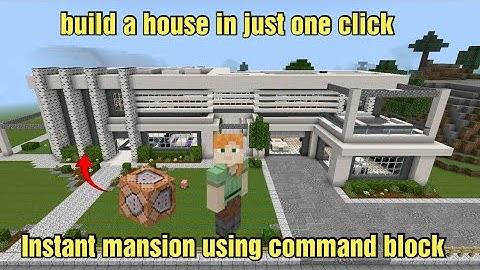 How to build a modern house in Minecraft using command block in 2025 - NEW CODE 