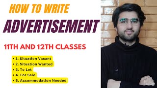 Advertisement Class 11th and 12th | JKbose Exams | Types of Advertisement  WRITING SKILLS
