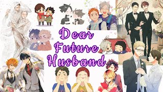 Lyric Prank - Dear Future Husband (Haikyuu Fanfiction)