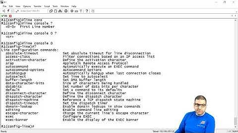 Adding a password to the console port on Cisco IOS