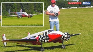 GIANT SCALE Vintage BEECH-18 BEECHCRAFT-18 RC aircraft AEROBATIC DISPLAY