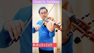 Chupke Se / Snehithane Violin Cover | Ansh Sharma Violin
