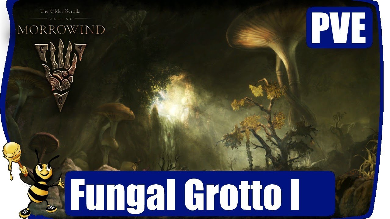 ESO MORROWIND Gameplay Walkthrough PVE DUNGEON Fungal Grotto 1