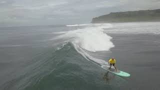 K59 El Salvador, SUP surfing - drone view, Michael Dolsey