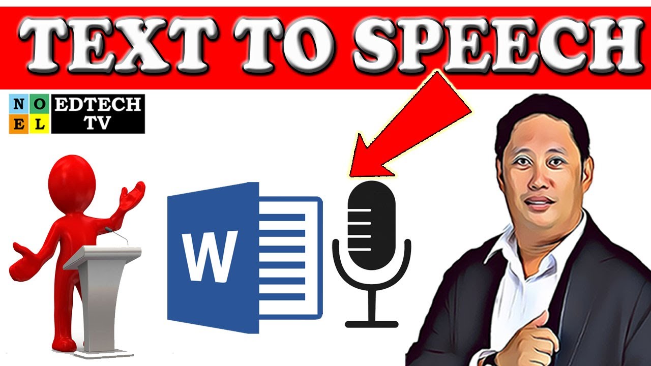 word text in speech