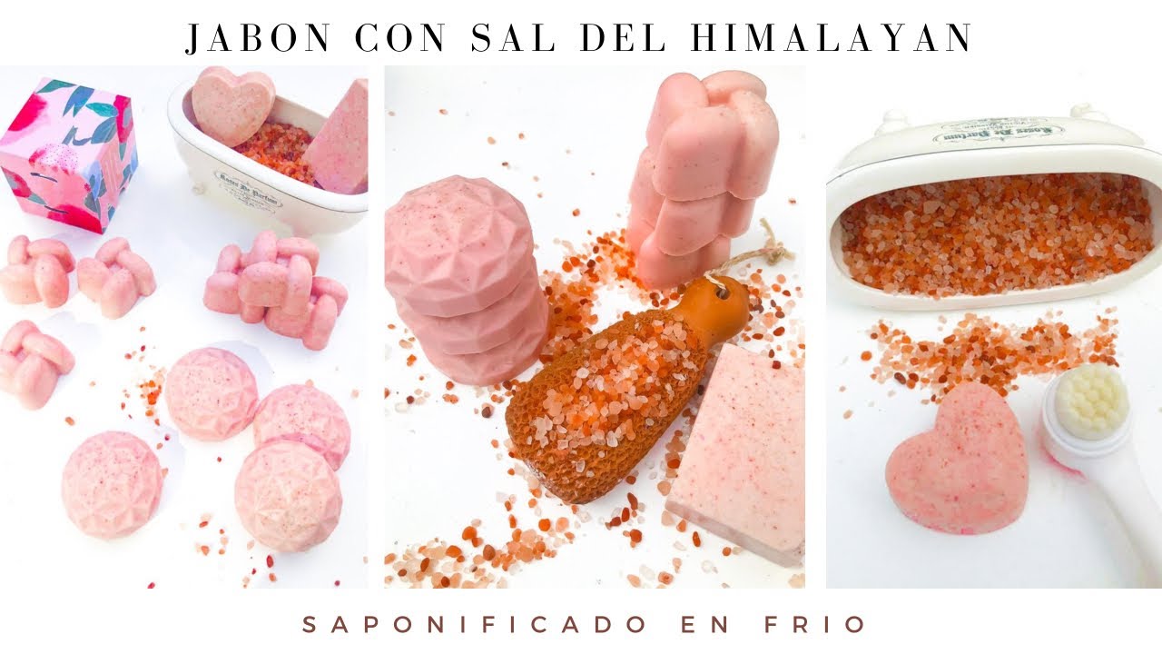 JABON CON SAL SAPONIFICADO EN FRÍO fórmula incluida