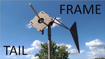 DIY 1kW HAWT Wind turbine [Part 4] - Building Frame and Tail