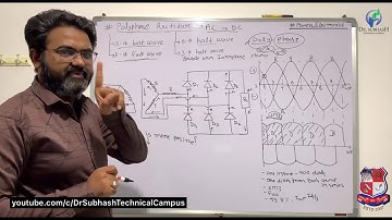 GTU DI ELECTRICAL ENGINEERING 3350903 LECTURE  5  Explain about 3Phase Full Wave Rectifier 1377