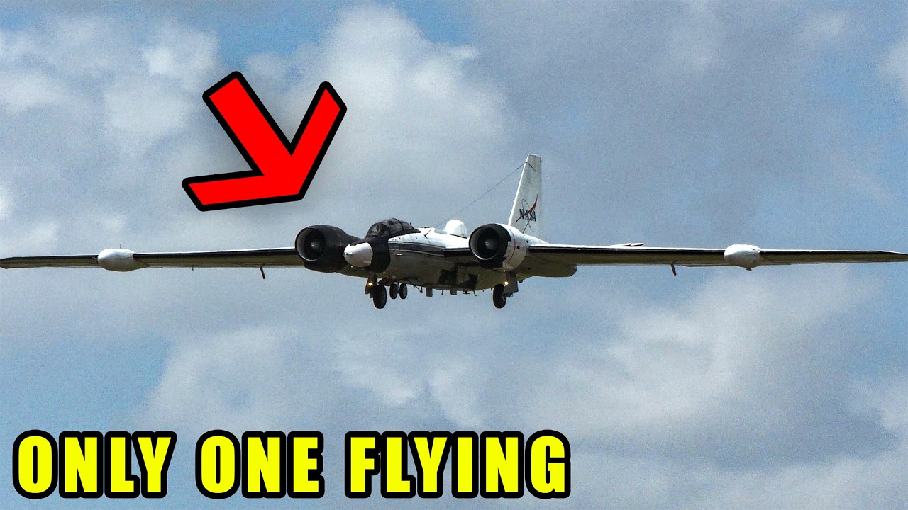 We Caught NASA’s Rarely Seen High Altitude Research Jet on Final Approach!