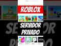 SERVIDOR PRIVADO ROBLOX - COMO CRIAR, ENTRAR ou CONFIGURAR 😵‍💫 #shorts #roblox #jogos