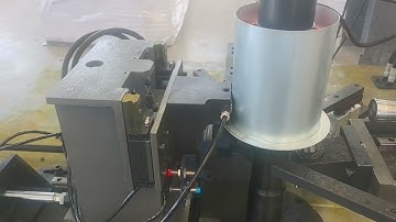 Hogi Automatic cnc flanging and Punching machine for ventilation fan hvac duct chimney pipe flanges