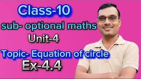Class 10 Optional Mathematics Coordinate Geometry Exercise 4.4 Q.N.3to 7