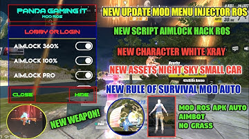 HACK ROS NEW MOD MENU SCRIPT AIMLOCK CHARACTER WHITE XRAY MOD ASSETS NIGHT SKY |BY PANDA GAMING IT