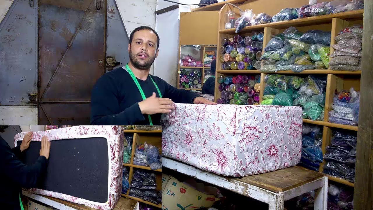 طريقة خياطة 😍غطاء المطرح 😍او الطلميطة بلاستيك او كوفر ماطلا