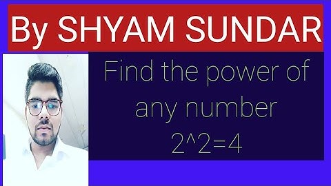 Find the power of any number in java (Hindi)