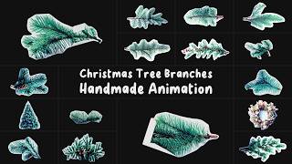 Free Christmas Tree Branches Handmade Animation | Pine & Cones (Ae, Pr, Dr, FCPX) screenshot 4