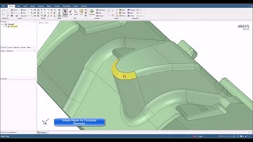 Geometry defeaturing, geometry repair and scripting with ANSYS SpaceClaim