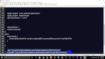 Android annotation setup - tutorial #1