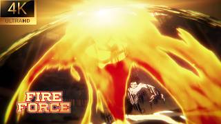 Shinra Kicks The Moon & Saves Everyone Shinra & Sho Reunion Fire Force Season 3 Part 2