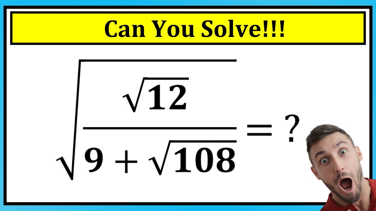 Nice Algebra Math Simplification |Can You Solve this | Algebra - YouTube