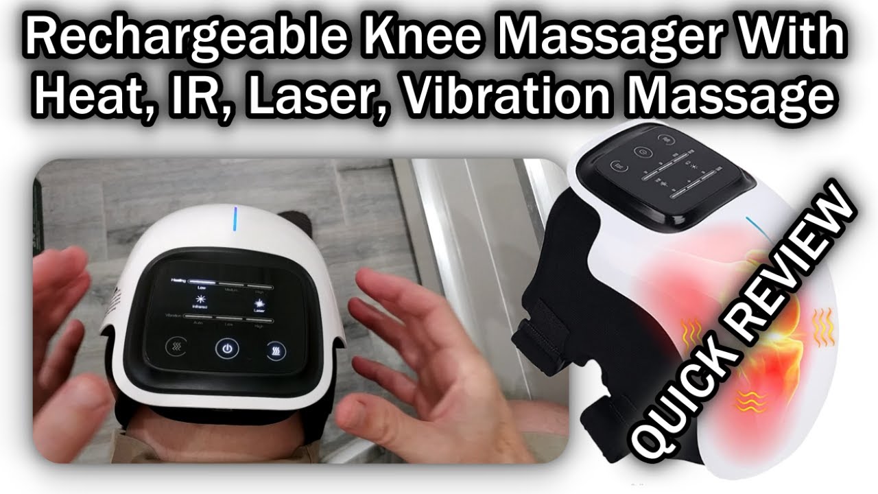 Knee Massager With Large LED Screen With Heat, Vibration Massage