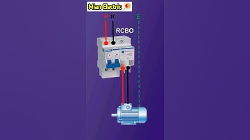 RCBO Breaker Connection With Motor #shorts #shortsviral2023