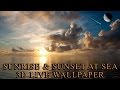 Sunrise & Sunset At Sea