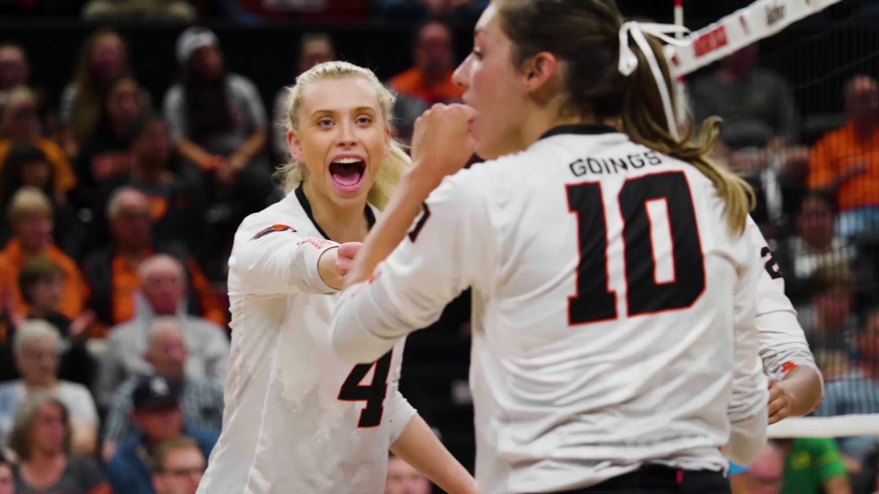 Oregon State Volleyball Highlights vs Oregon YouTube