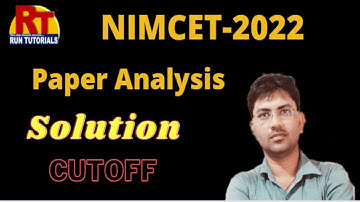 NIMCET-2022|Paper Analysis |Solution |Cutoff of NIMCET 2022/#nimcet2023 /#CUETPGQP-26 /#varanasi(UP)