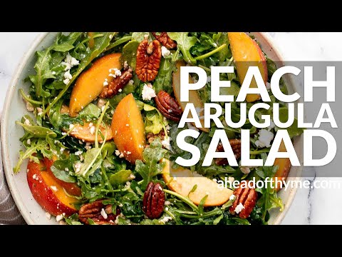 Peach Arugula Salad