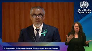 LIVE: Opening of the 78th World Health Assembly with @DrTedros. #WHA78