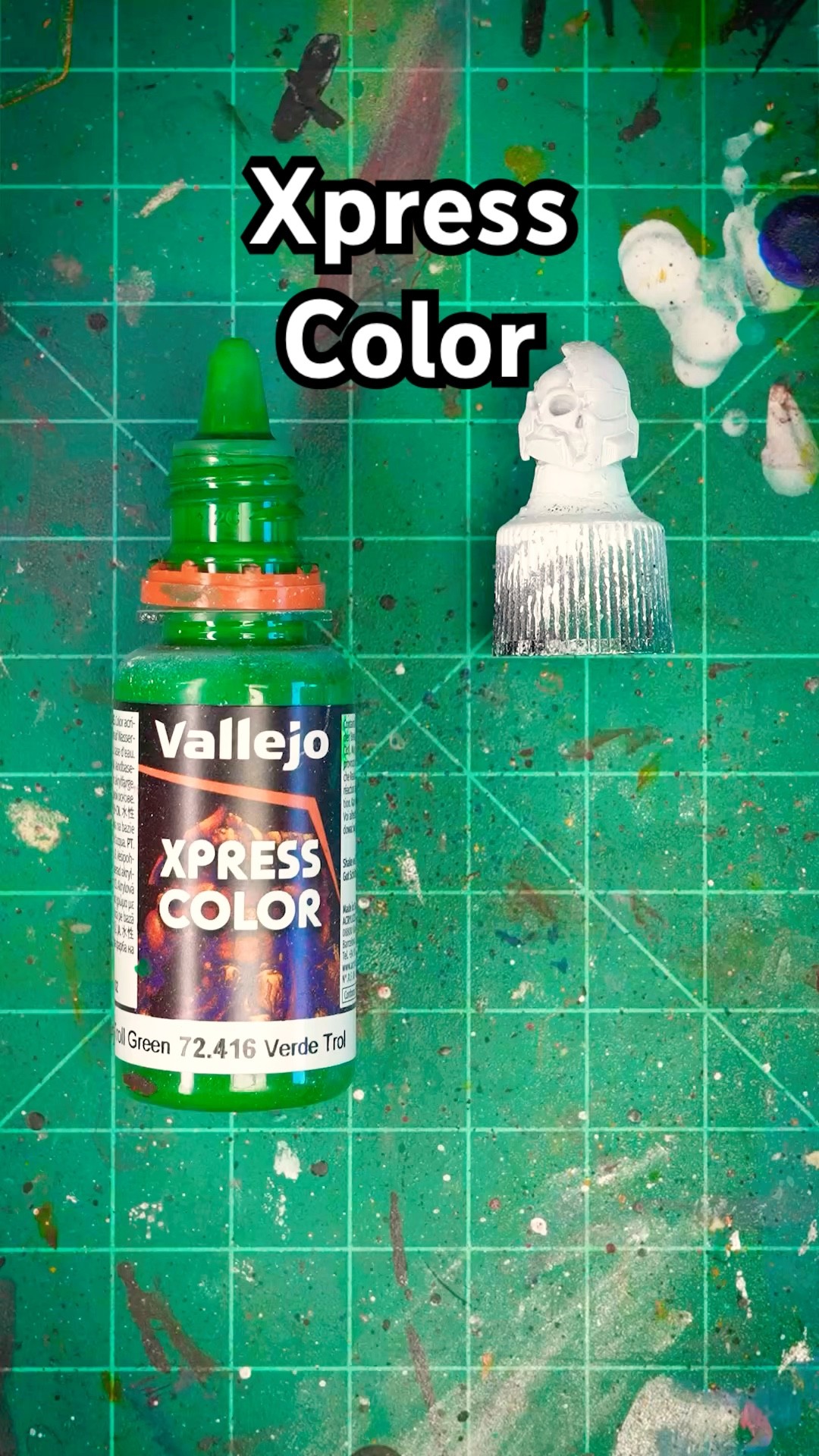 AV Vallejo Xpress Color Troll Green – Schnell Trocknende Acrylfarbe Für Miniaturen